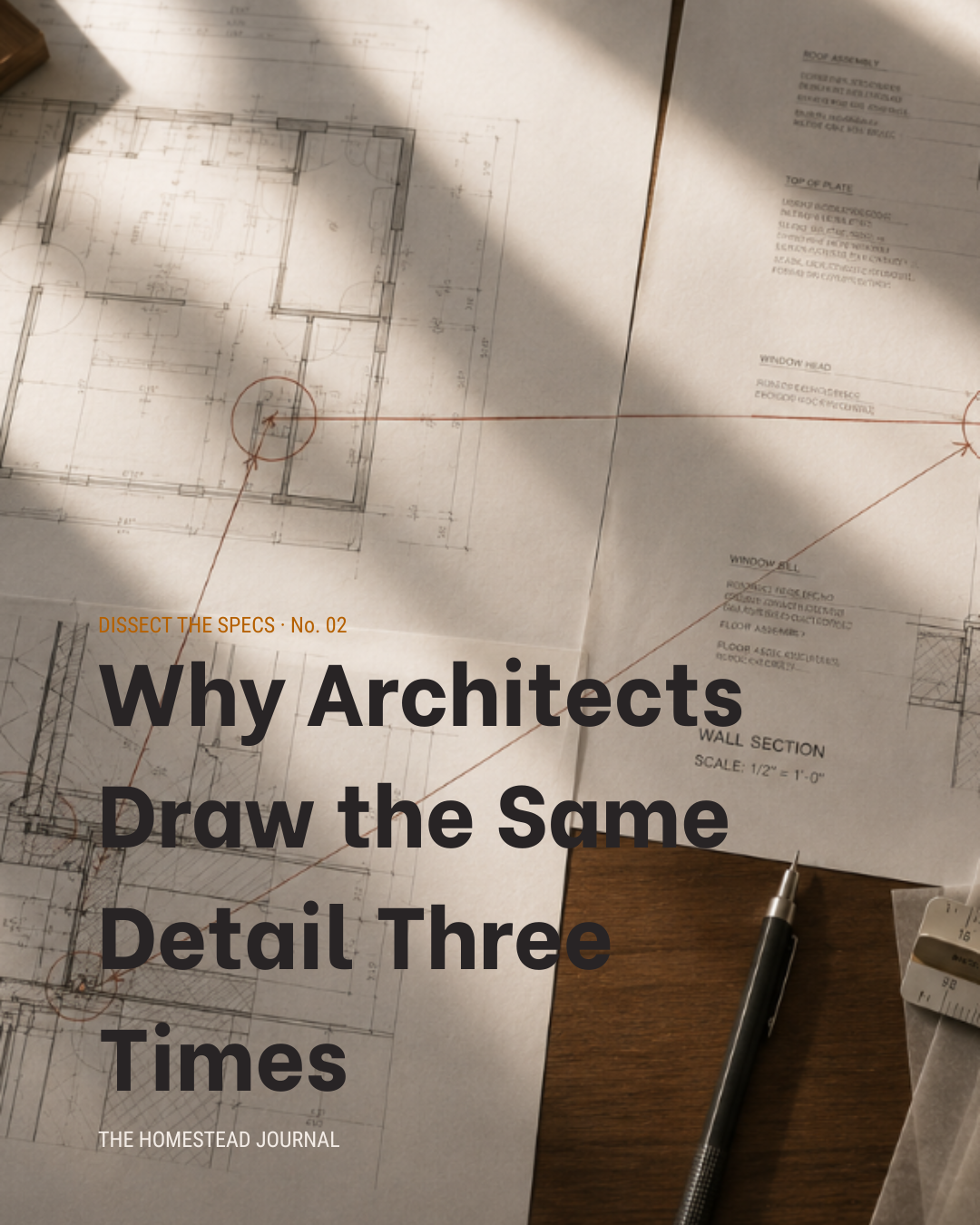 Why Architects Draw the Same Detail Three Times