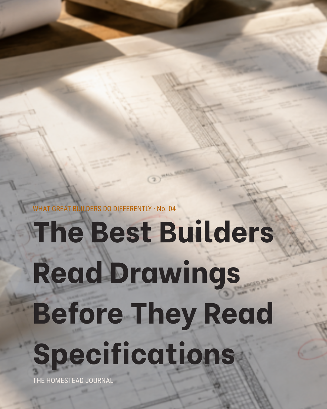 The Best Builders Read Drawings Before They Read Specifications