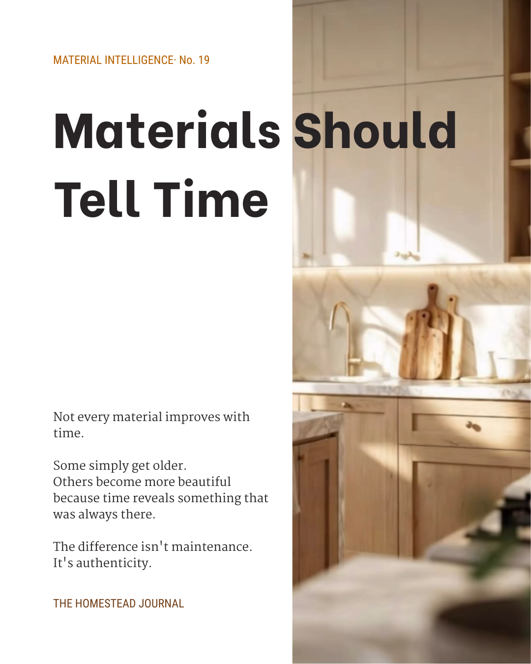 Materials Should Tell Time